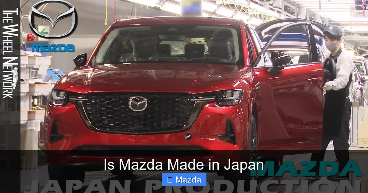 Is Mazda Made in Japan