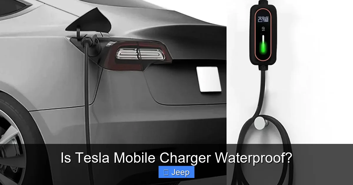 Is Tesla Mobile Charger Waterproof?