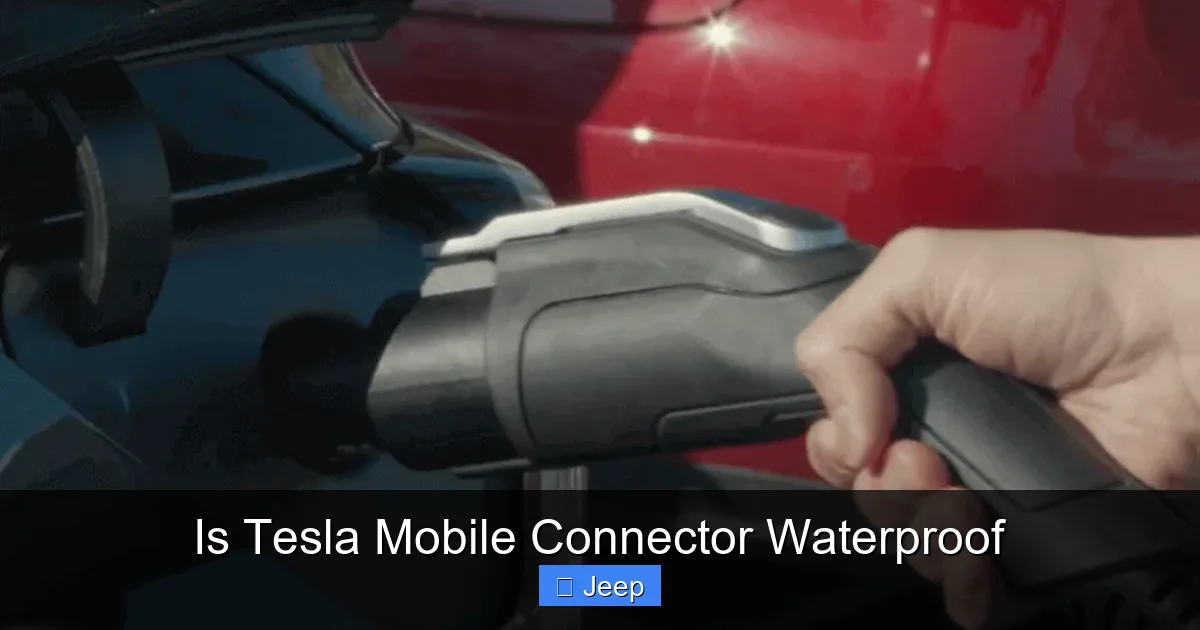 Is Tesla Mobile Connector Waterproof