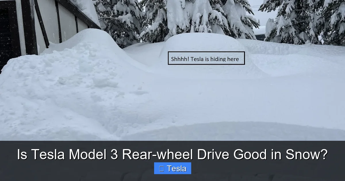 Is Tesla Model 3 Rear-wheel Drive Good in Snow?