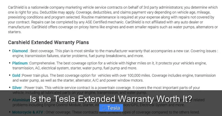 Is the Tesla Extended Warranty Worth It?