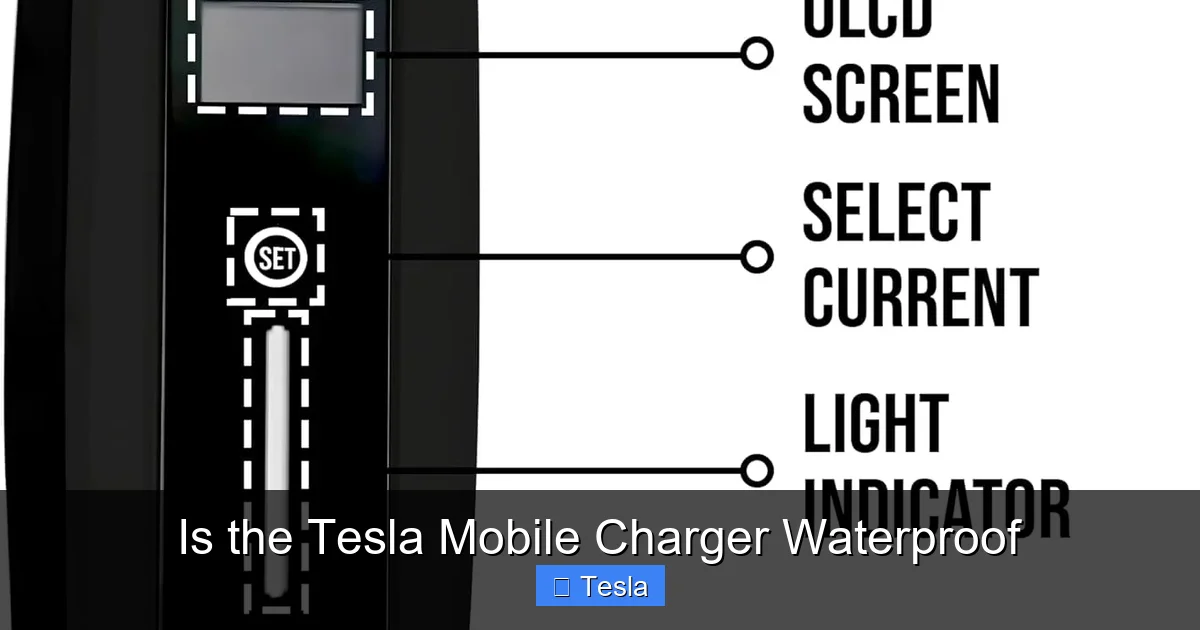 Is the Tesla Mobile Charger Waterproof
