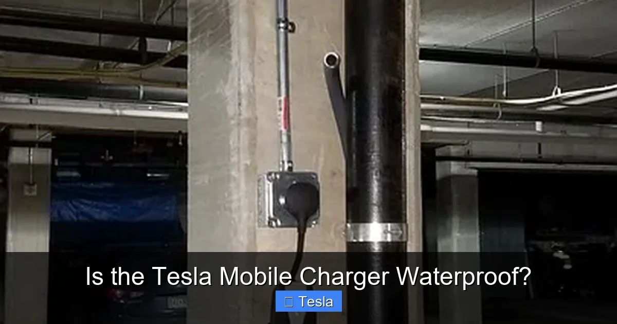 Is the Tesla Mobile Charger Waterproof?