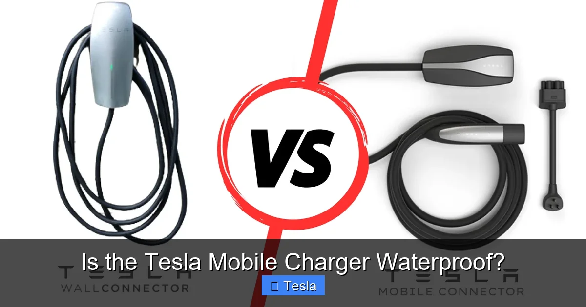 Is the Tesla Mobile Charger Waterproof?