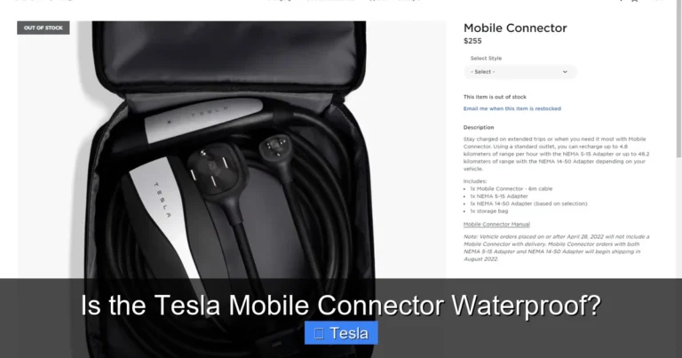 Is the Tesla Mobile Connector Waterproof?