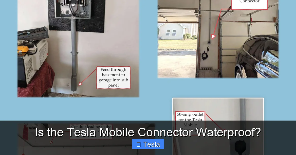 Is the Tesla Mobile Connector Waterproof?