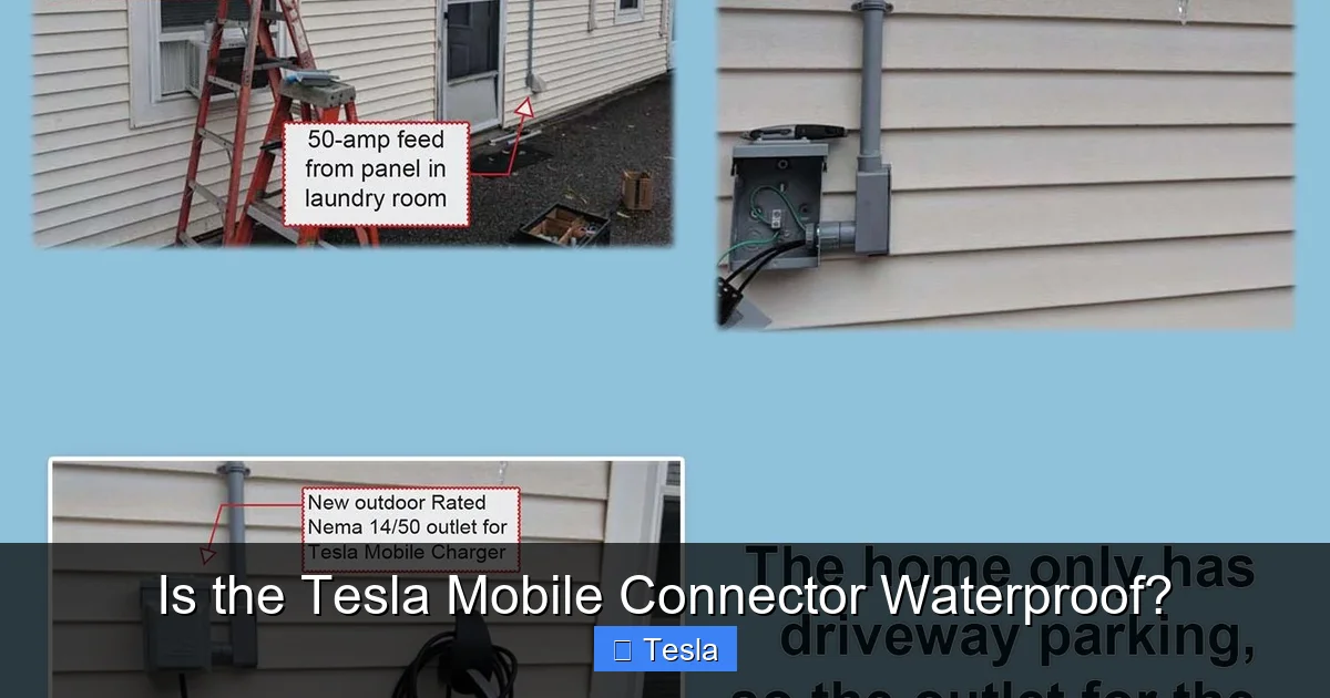 Is the Tesla Mobile Connector Waterproof?