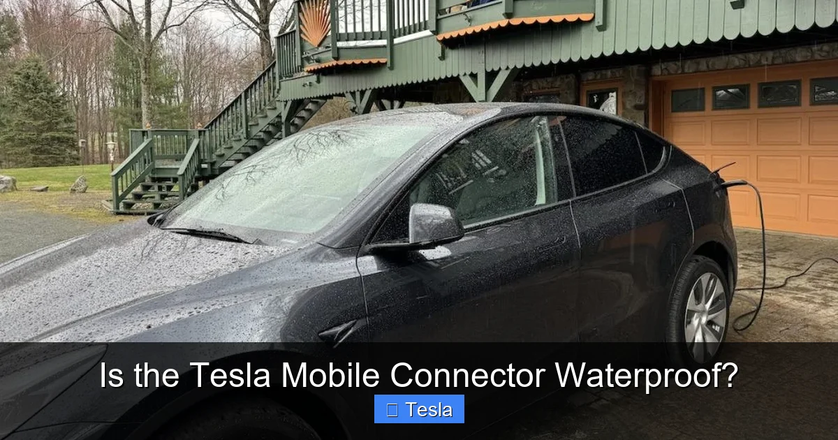 Is the Tesla Mobile Connector Waterproof?