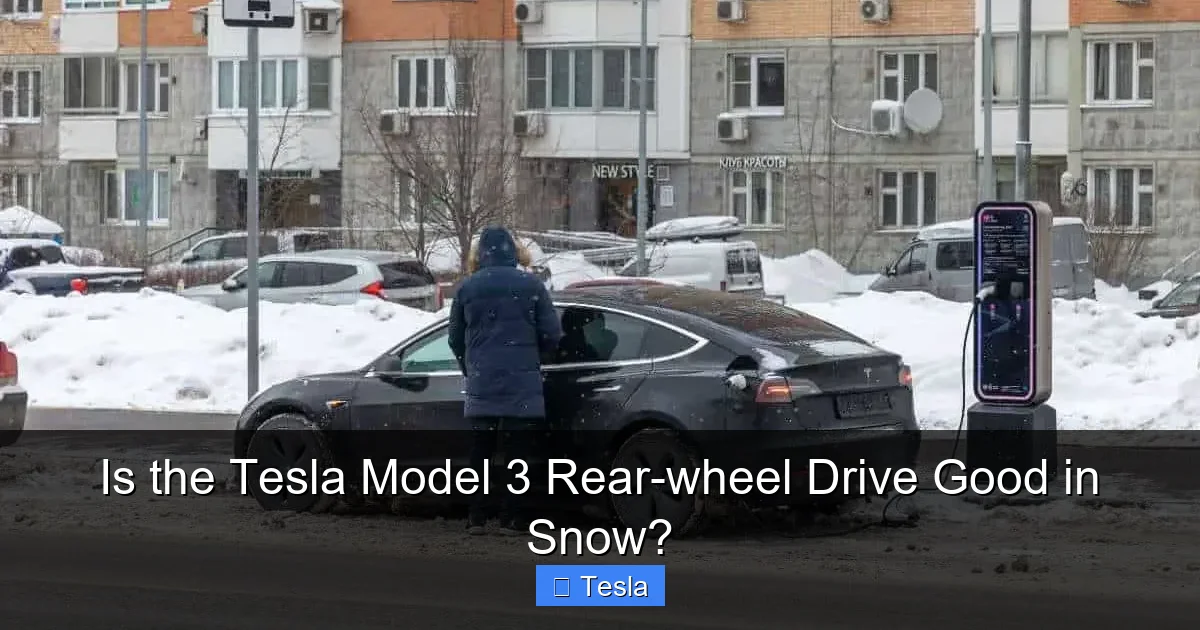 Is the Tesla Model 3 Rear-wheel Drive Good in Snow?