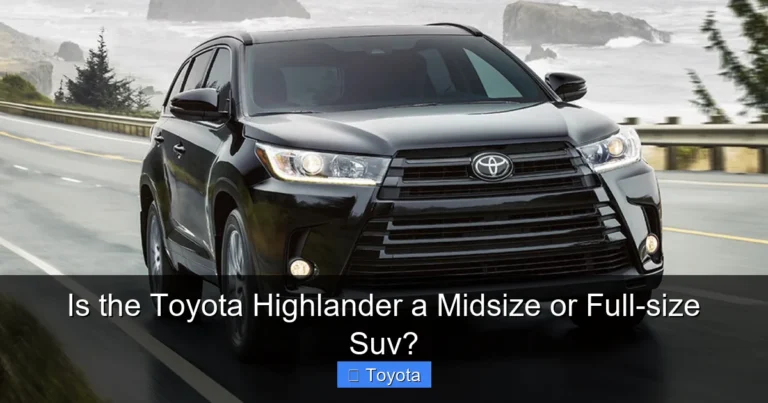 Is the Toyota Highlander a Midsize or Full-size Suv?