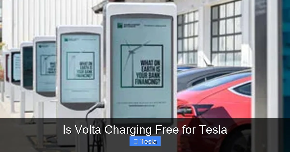 Is Volta Charging Free for Tesla