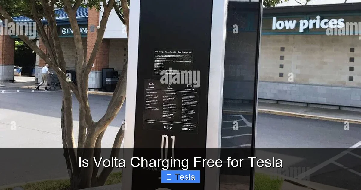 Is Volta Charging Free for Tesla