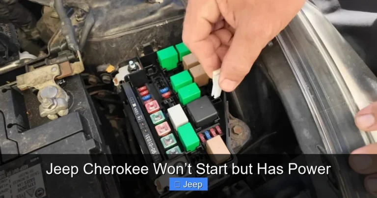 Jeep Cherokee Won’t Start but Has Power