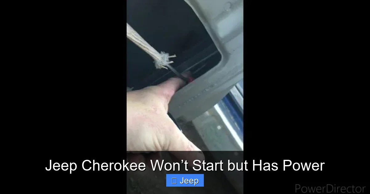 Jeep Cherokee Won’t Start but Has Power