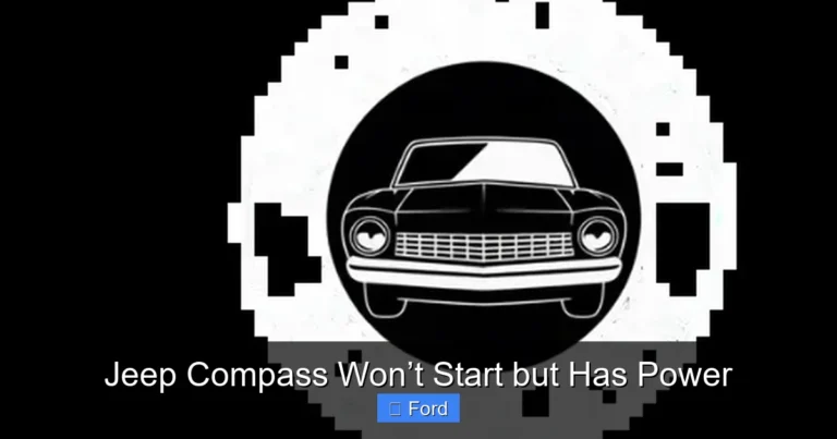 Jeep Compass Won’t Start but Has Power