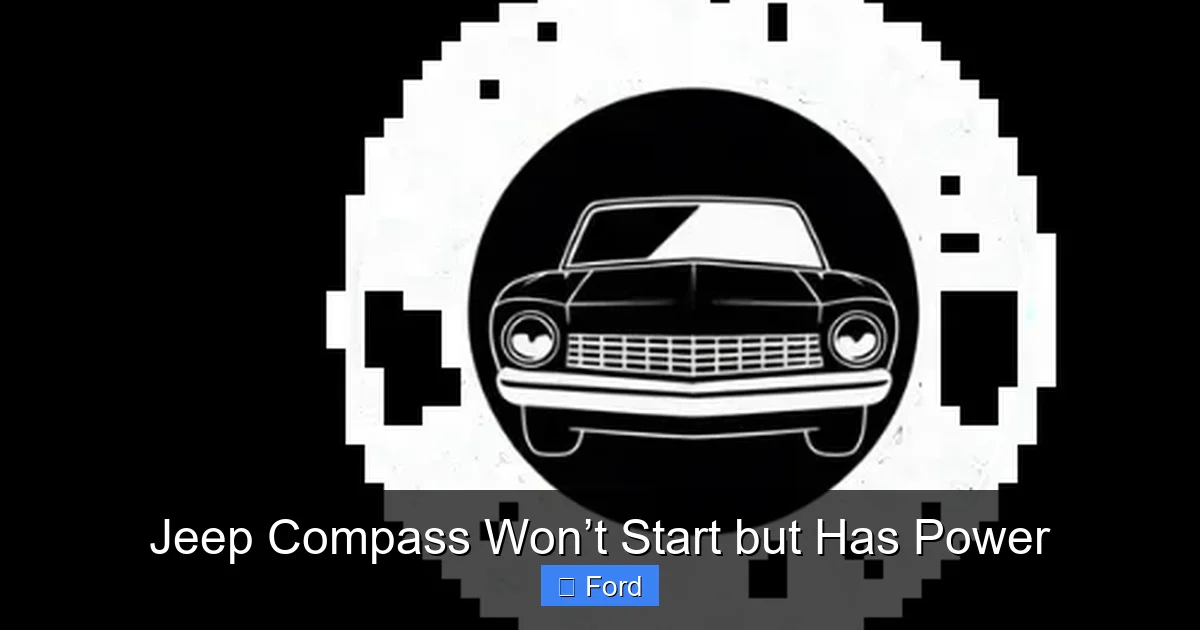 Jeep Compass Won’t Start but Has Power