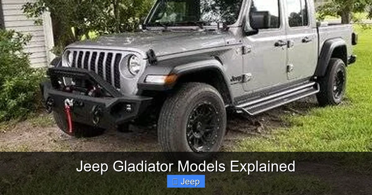 Jeep Gladiator Models Explained