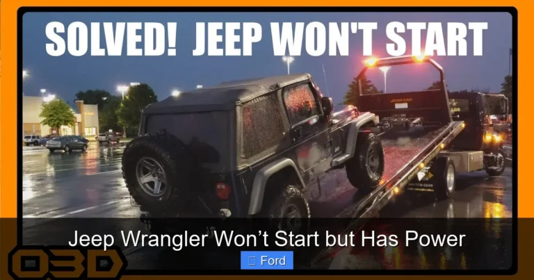 Jeep Wrangler Won’t Start but Has Power