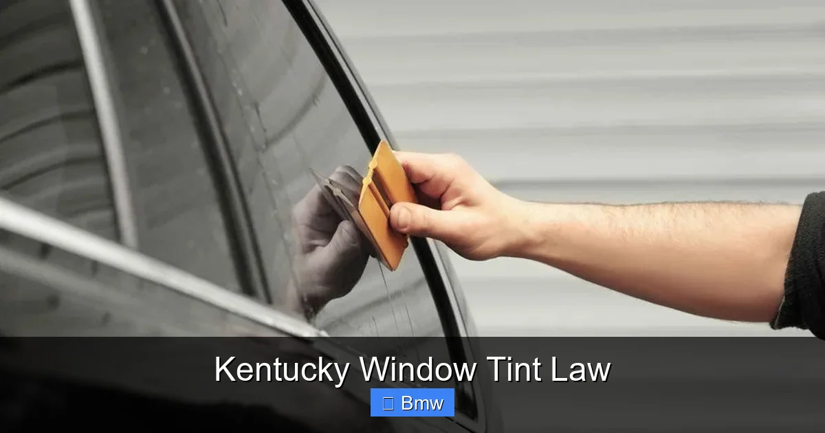 Kentucky Window Tint Law