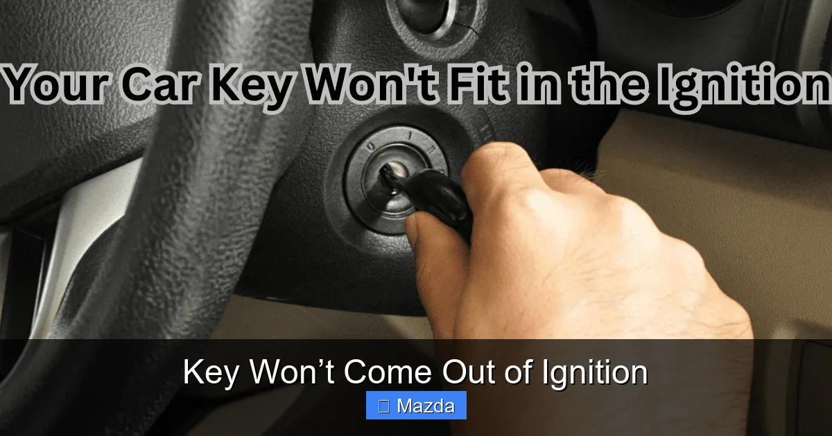Key Won’t Come Out of Ignition