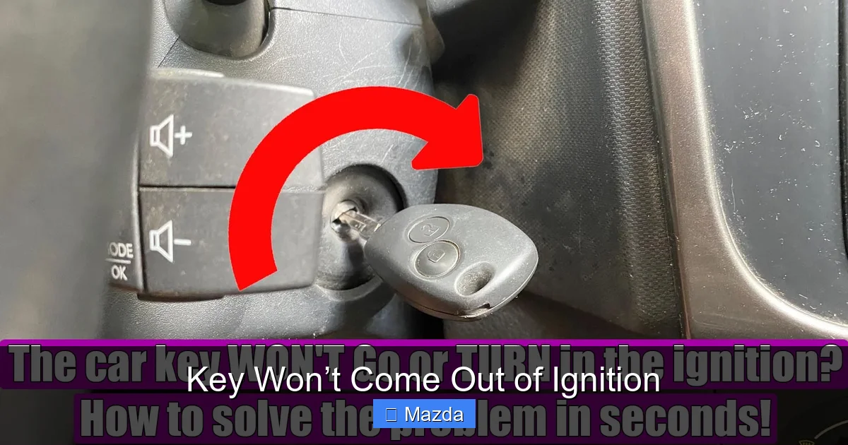 Key Won’t Come Out of Ignition