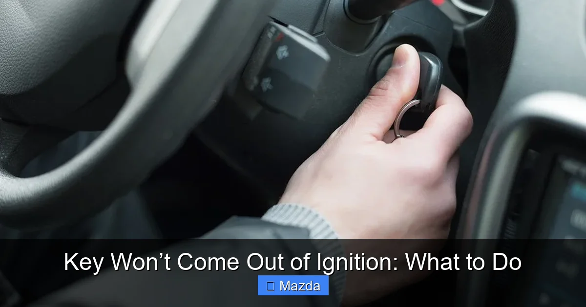 Key Won’t Come Out of Ignition: What to Do
