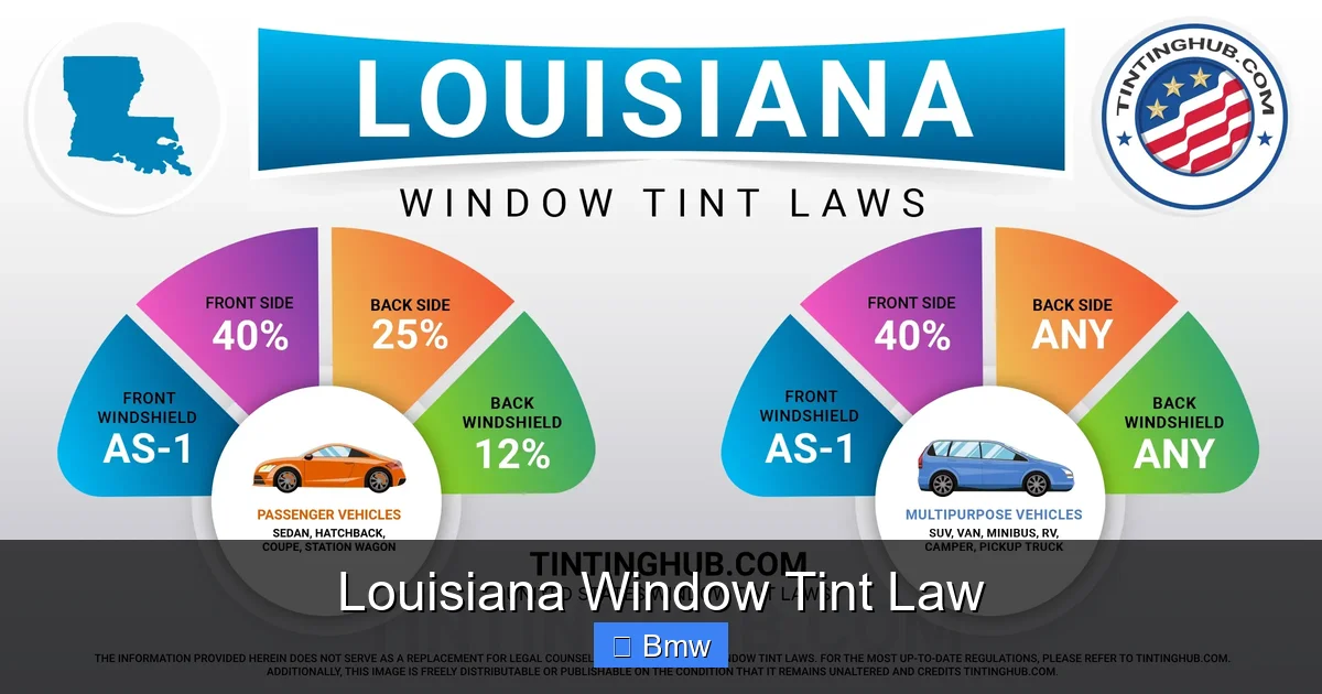 Louisiana Window Tint Law
