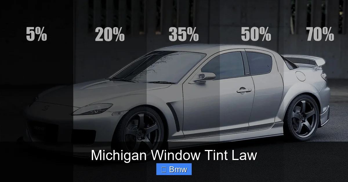 Michigan Window Tint Law