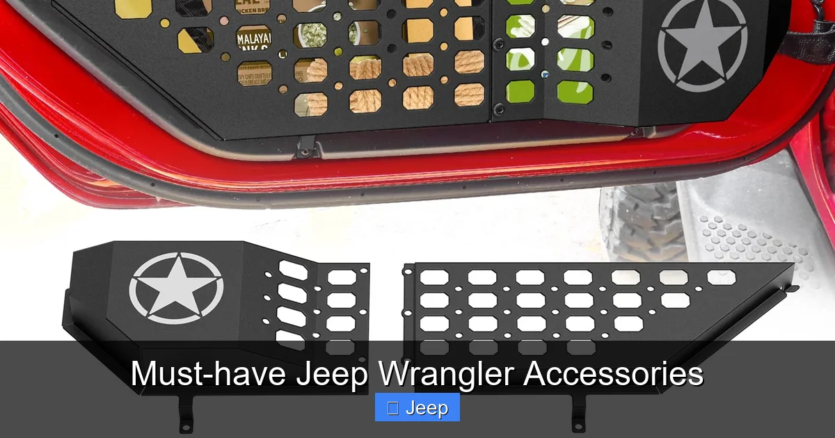 Must-have Jeep Wrangler Accessories
