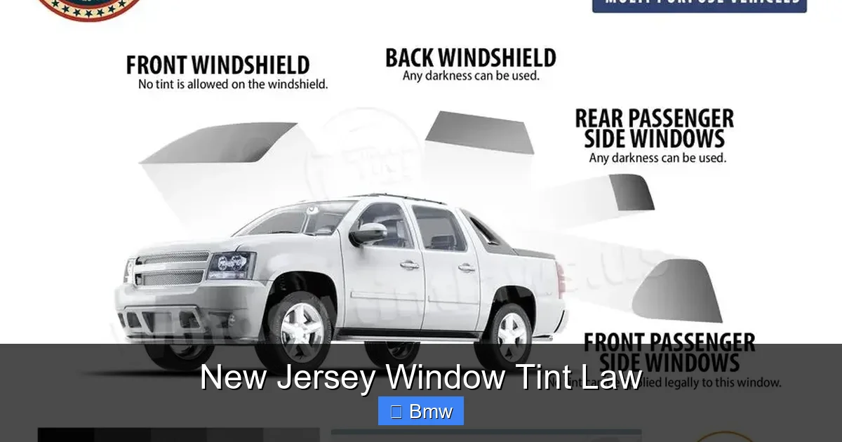 New Jersey Window Tint Law