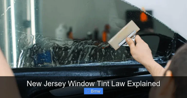 New Jersey Window Tint Law Explained
