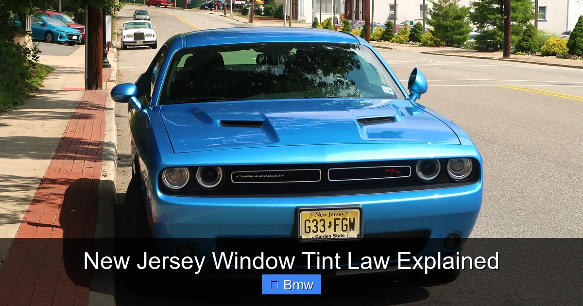 New Jersey Window Tint Law Explained