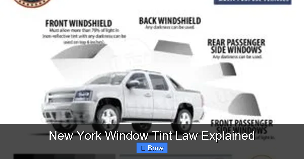 New York Window Tint Law Explained