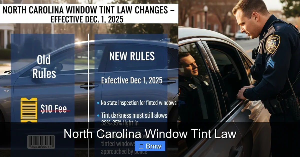 North Carolina Window Tint Law