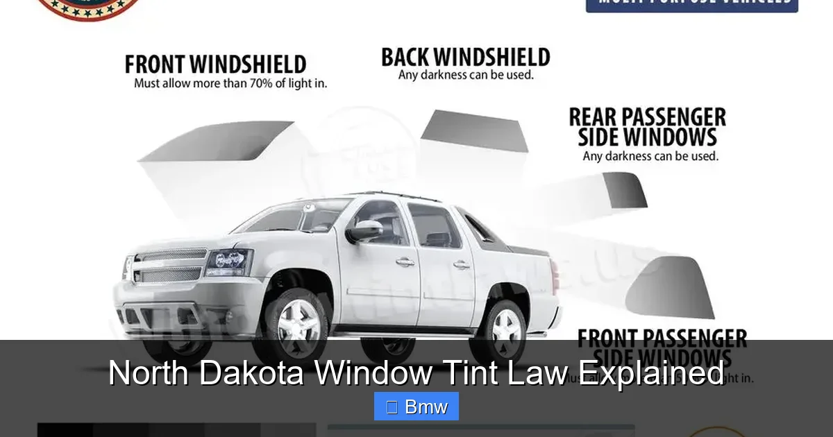 North Dakota Window Tint Law Explained