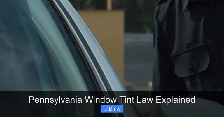 Pennsylvania Window Tint Law Explained