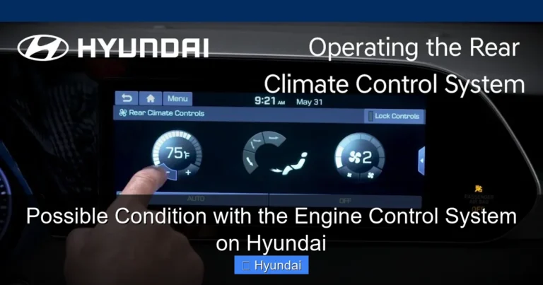 Possible Condition with the Engine Control System on Hyundai
