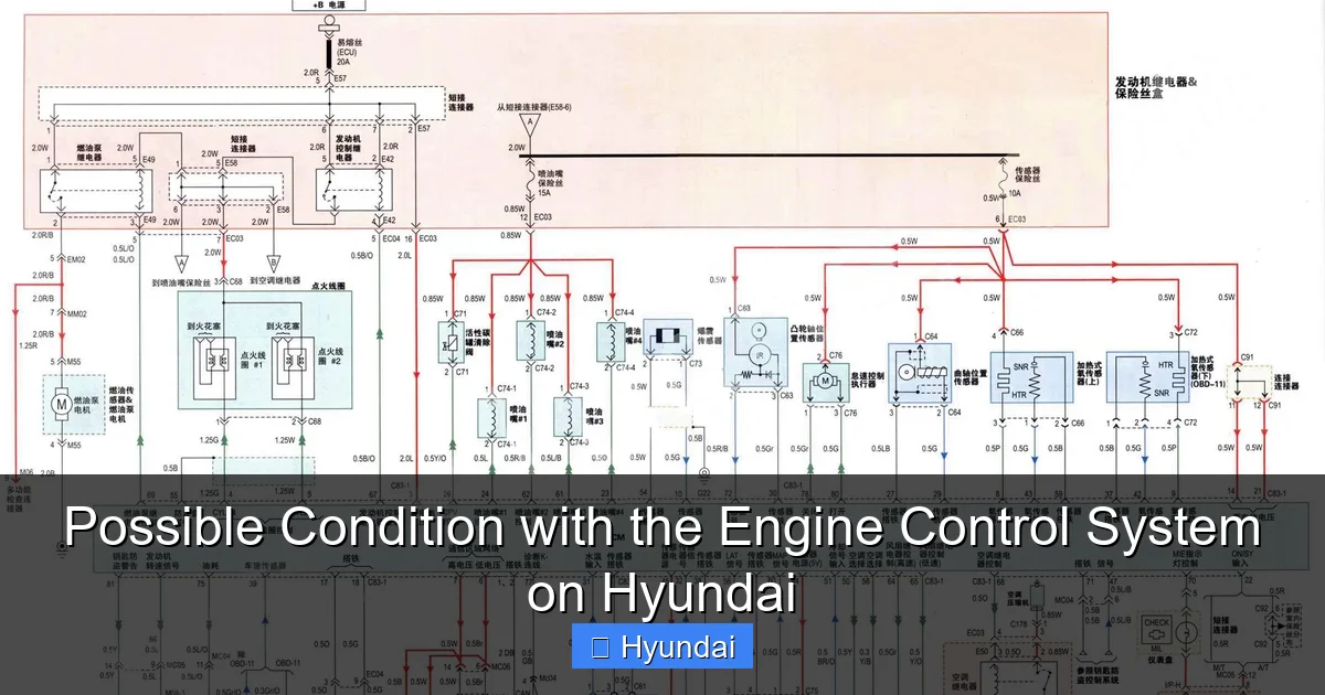 Possible Condition with the Engine Control System on Hyundai