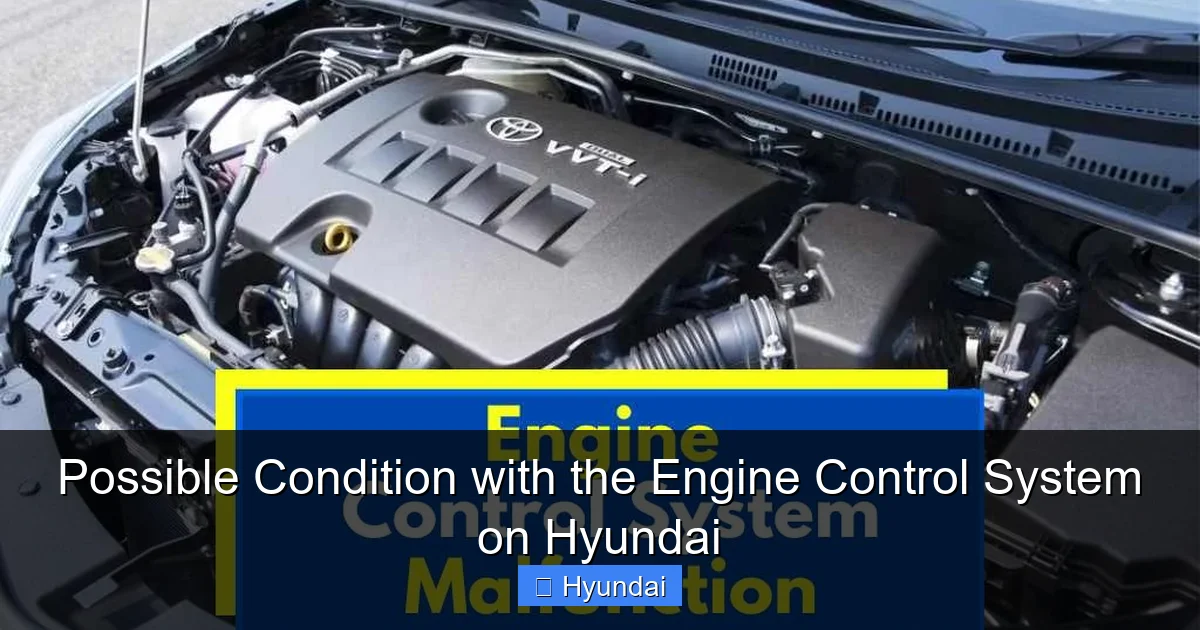 Possible Condition with the Engine Control System on Hyundai