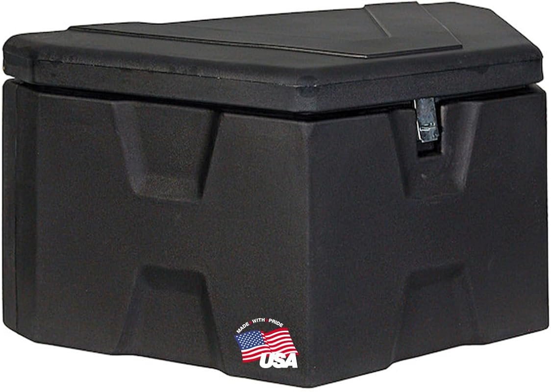Buyers Products 1701680 Black Poly Trailer Tongue Storage Box for Truc