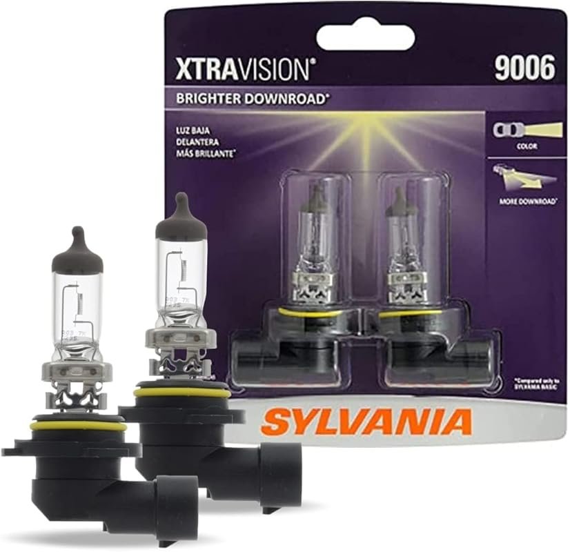SYLVANIA 9006 XtraVision High Performance Halogen Headlight Bulbs, Hig