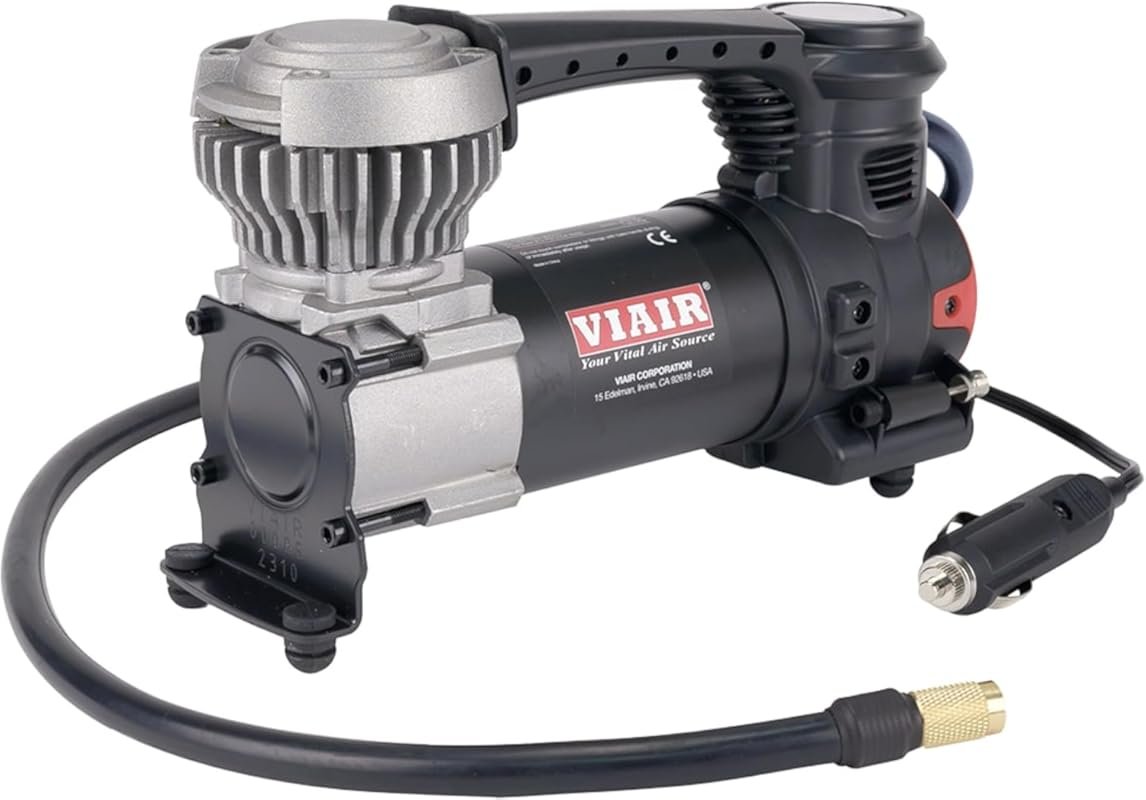 VIAIR 85P Portable Tire Inflator – 12V Heavy Duty 60 PSI with Cigarett