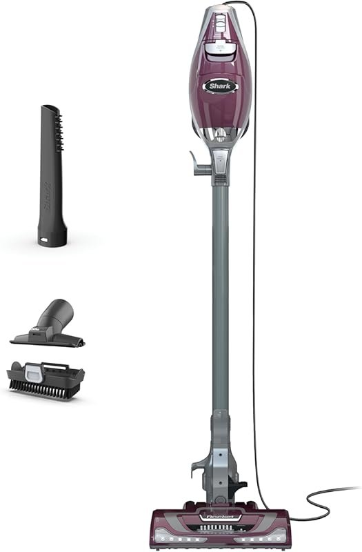 Shark HV322 Rocket Pet Plus Corded Stick Vacuum: LED Headlights, XL Du