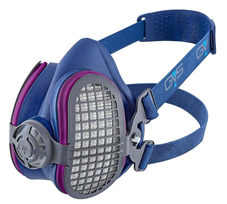 GVS Elipse P100 Dust Half Mask Respirator with Replaceable Reusable Fi