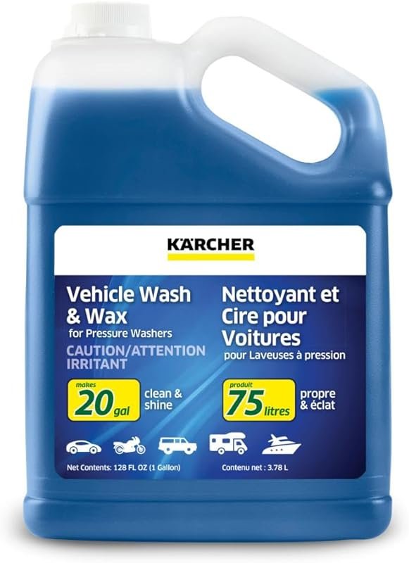 Kärcher Vehicle Wash and Wax: Highly concentrated pressure washer dete
