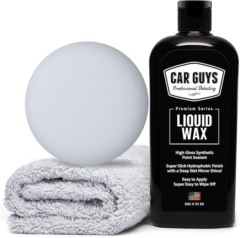 CAR GUYS Liquid Wax: Advanced car wax with carnauba shine for superior