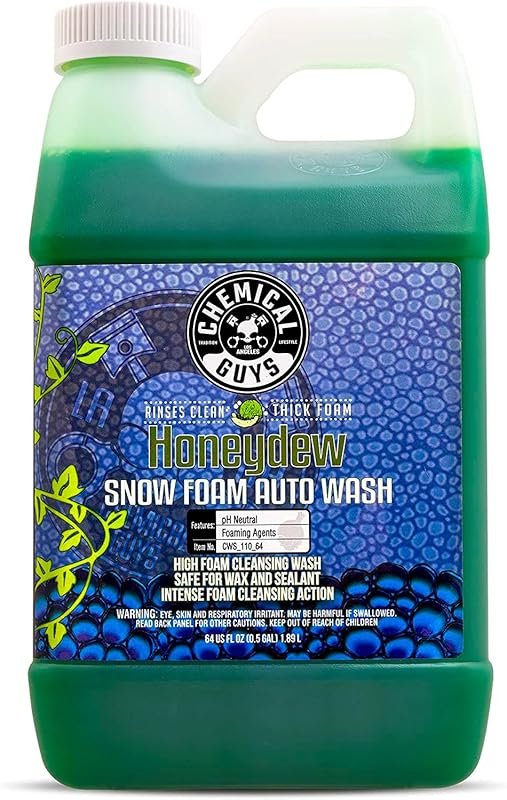 Chemical Guys Honeydew Snow Foam Car Wash Soap: High-foaming formula f