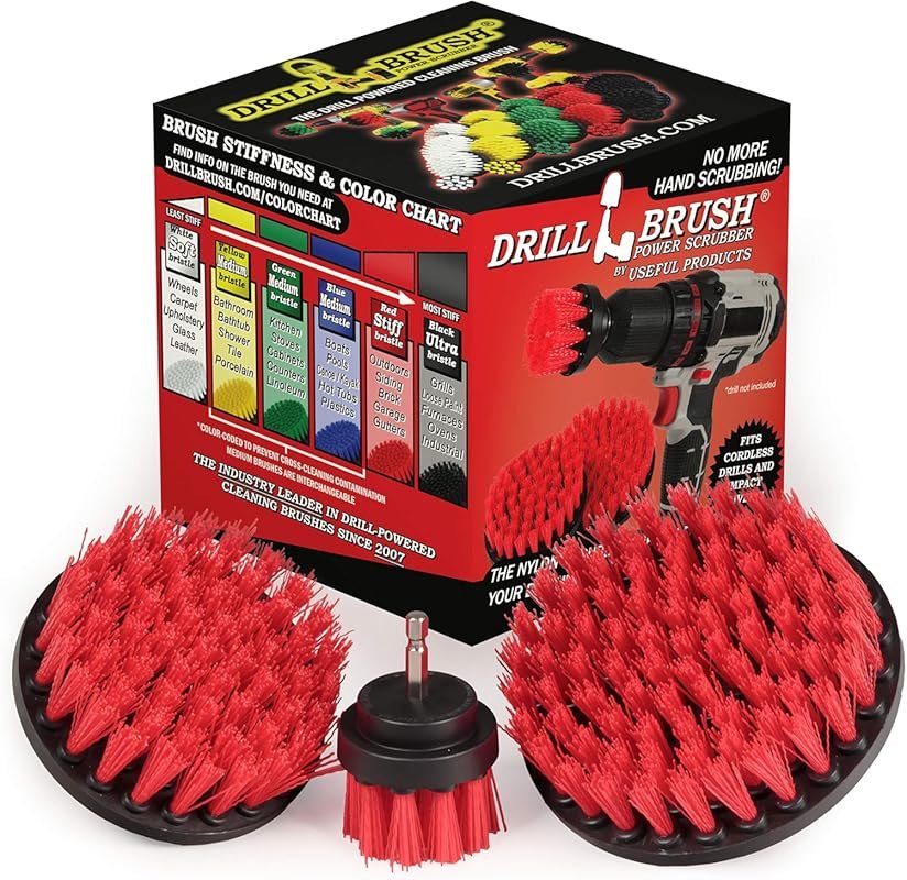 Outdoor Drill Power Scrub Brush Kit: Versatile Cleaning Tool for Bird