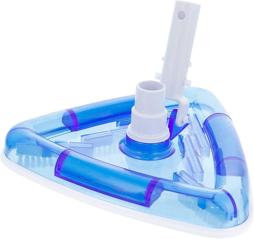 U.S. Pool Supply Weighted Transparent Triangular Pool Vacuum Head with