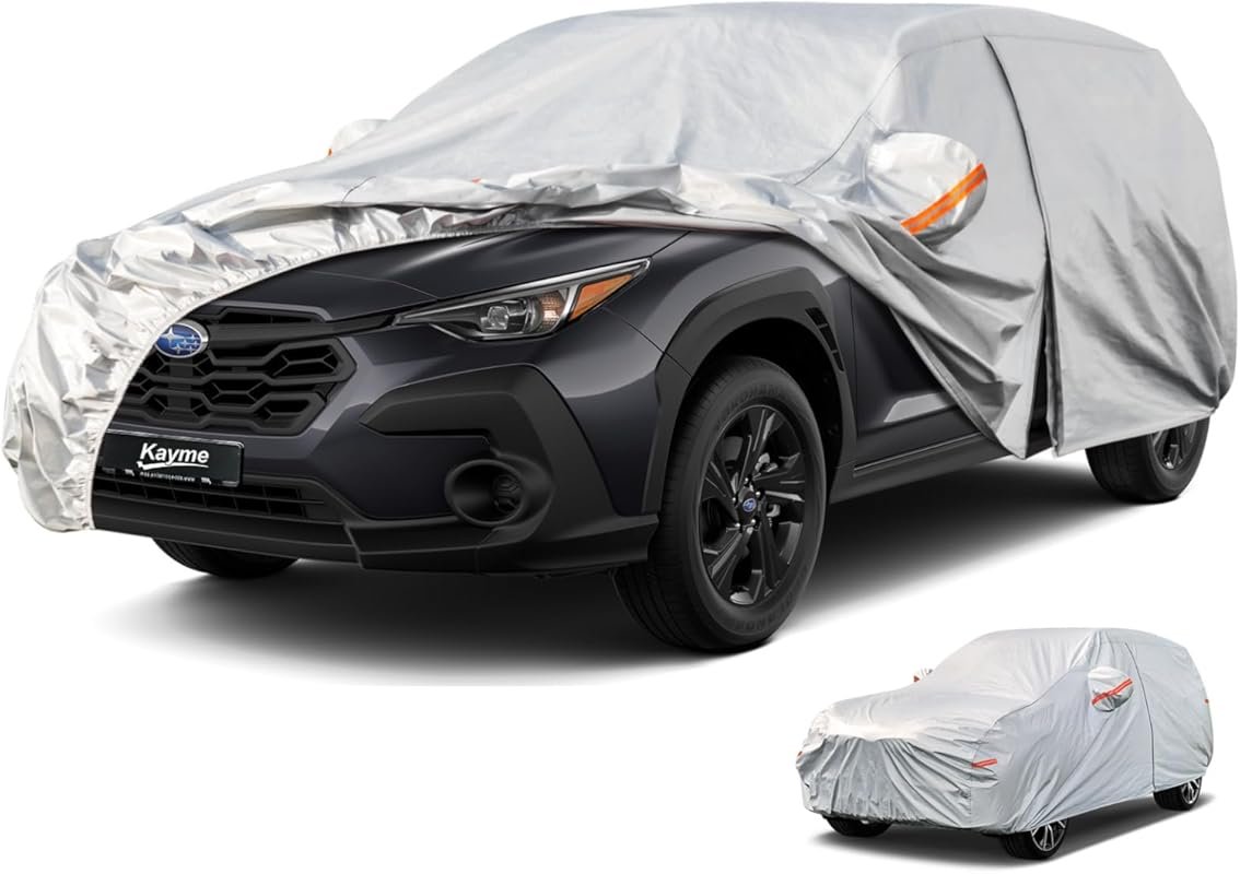 Kayme 6 Layers SUV Car Cover Waterproof All Weather, Outdoor Full SUV